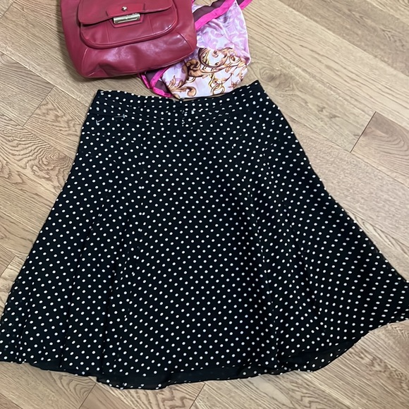 Silk polka dots skirt - Picture 4 of 10